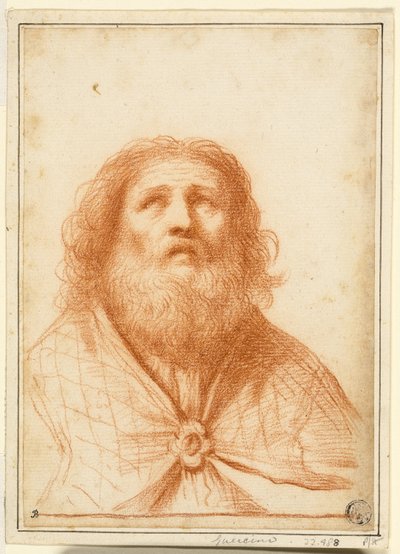 Büste eines Heiligen oder Hohepriesters von Guercino