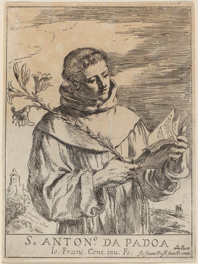 Heiliger Antonius von Padua von Guercino