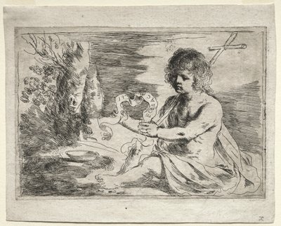 Johannes der Täufer, 1650er Jahre von Guercino