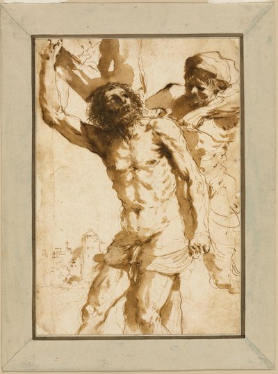 Studie für "Das Martyrium des heiligen Bartholomäus" von Guercino