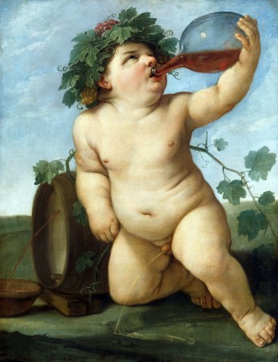 Trinkender Bacchus-Junge, ca. 1623 von Guido Reni