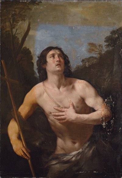 Der heilige Johannes der Täufer in der Wildnis von Guido Reni