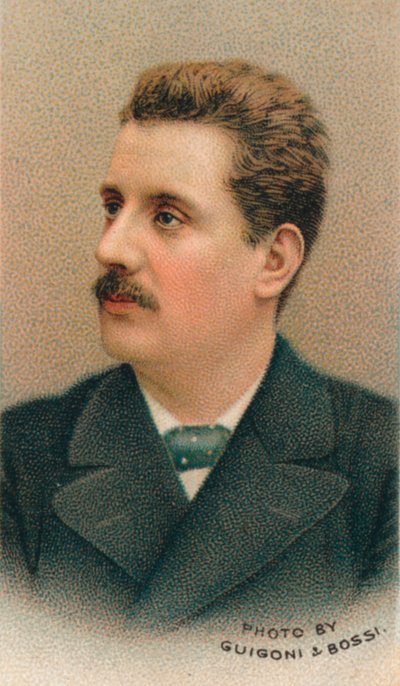 Giacomo Puccini 1858-1924 italienischer Komponist, 1911 von Guigoni and Bossi.