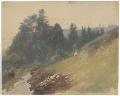 Berghang mit Kiefern von Guillaume Anne van der Brugghen