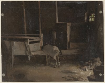 Zicklein im Stall von Guillaume Anne van der Brugghen
