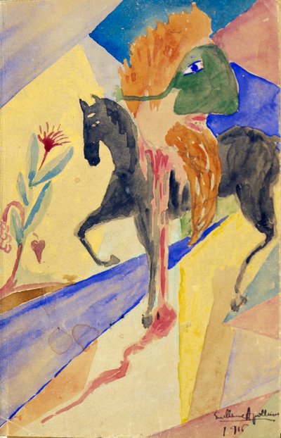 Le cavalier masqué, 1915 von Guillaume Apollinaire