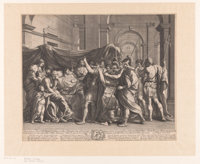 Germanicus auf seinem Sterbebett von Guillaume Chasteau