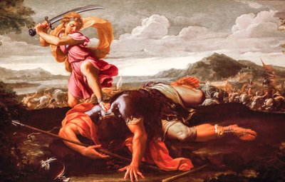 David und Goliath von Guillaume Courtois
