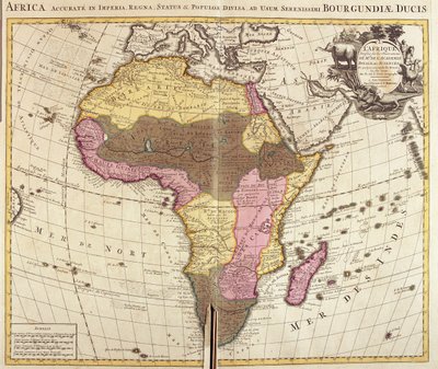 Afrika von Guillaume Delisle