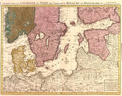 Dänemark, Estland, Südnorwegen, Schweden, Finnland von Guillaume Delisle