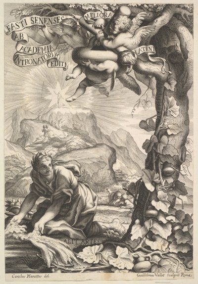 Frontispiz von Fasti Senenses von Guillaume Vallet