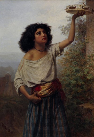 Junge Zigeunerin, 1870 von Gun