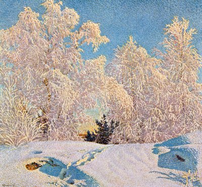 Frost im Sonnenschein von Gustaf Edolf Fjaestad