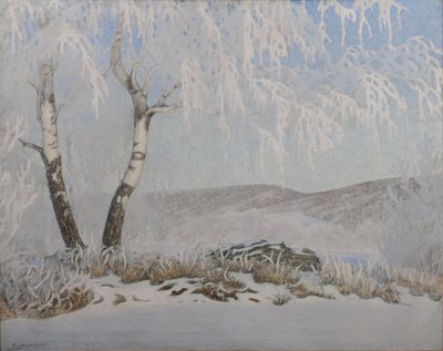 Weißer Frost im Sonnenschein von Gustaf Fjæstad