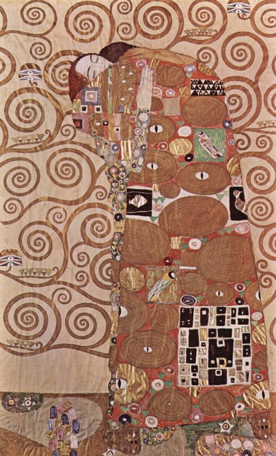 Die Umarmung (Detail) von Gustav Klimt