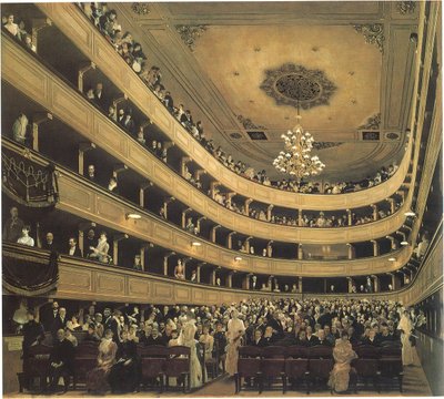 Zuschauerraum im Alten Burgtheater in Wien von Gustav Klimt