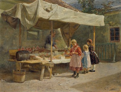 Beim Lebzelterstand von Gustav Adolf Hessl