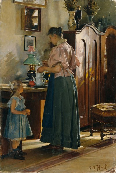 Vesperzeit von Gustav Adolf Hessl