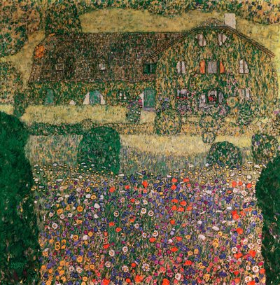 Landhaus am Attersee, um 1914 von Gustav Klimt