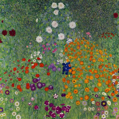 Bauerngarten, Blumengarten, 1907 von Gustav Klimt