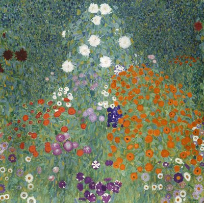 Blumengarten, 1905-07 von Gustav Klimt