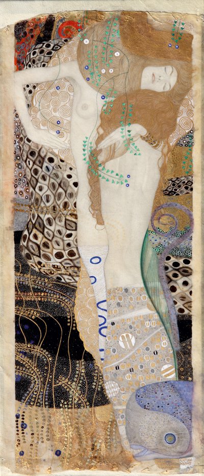 Freundinnen (Wasserschlangen I) von Gustav Klimt