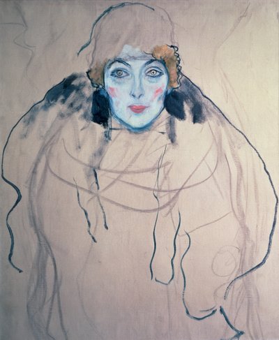 Kopf einer Frau, 1917 von Gustav Klimt