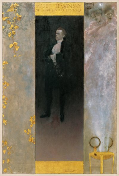 Josef Lewinsky als Carlos in Clavigo von Gustav Klimt