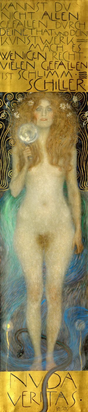 Nuda Veritas, 1899 von Gustav Klimt