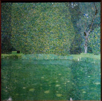 Schlossteich in Kammer am Attersee von Gustav Klimt