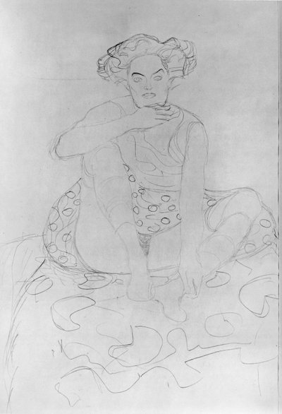 Sitzende Frau, 1916 von Gustav Klimt