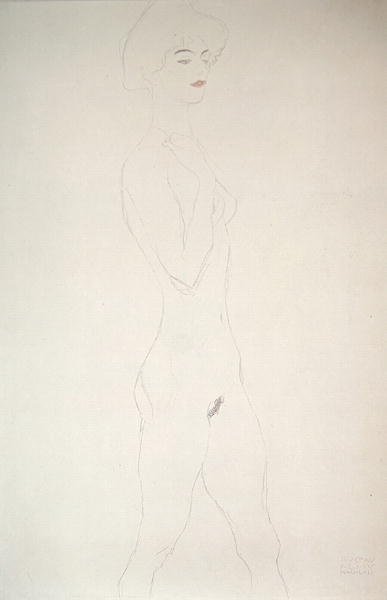 Stehender Akt von Gustav Klimt