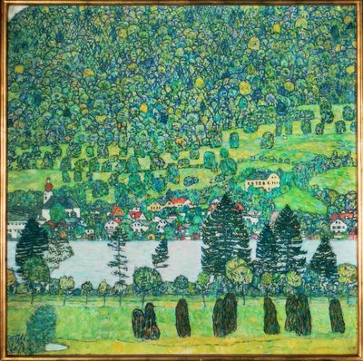 Waldabhang in Unterach von Gustav Klimt