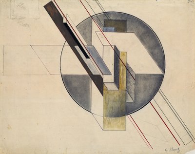Konstruktion, 1921 von Gustav Klutsis