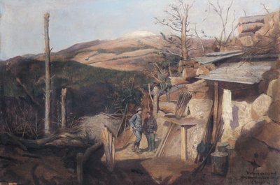 Hartmannswillerkopf, Blick von Roche-Sermet, 1915 von Gustave Bourgain
