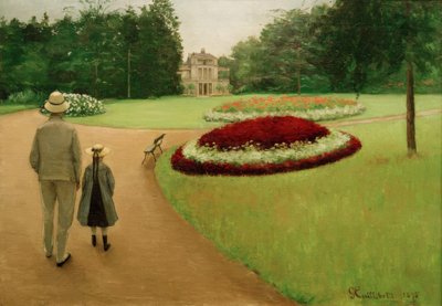 Der Park des Anwesens in Yerres von Gustave Caillebotte