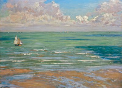 Marine (oder Marine, Regatten in Villers) von Gustave Caillebotte