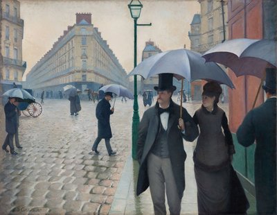 Straße in Paris, Regentag von Gustave Caillebotte