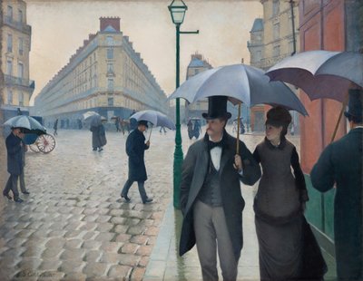 Pariser Straße, regnerischer Tag von Gustave Caillebotte