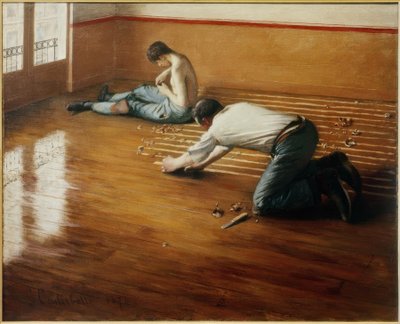 Raboteurs de parquets von Gustave Caillebotte