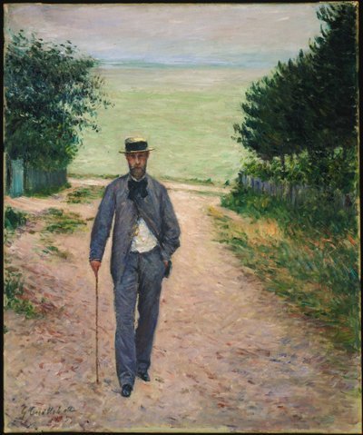 Spaziergänger am Meer von Gustave Caillebotte