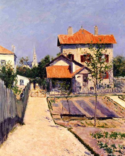 Das Haus des Künstlers in Yerres, um 1882 von Gustave Caillebotte