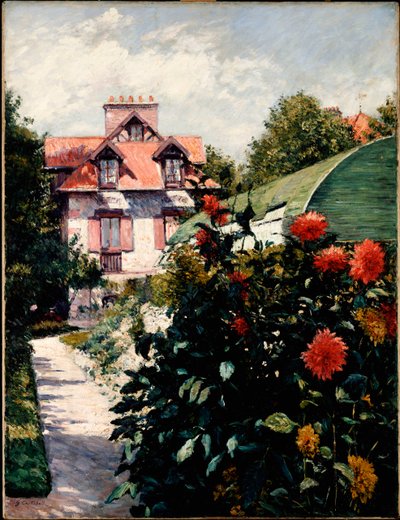 Die Dahlien, Garten von Petit Gennevilliers, 1893 von Gustave Caillebotte