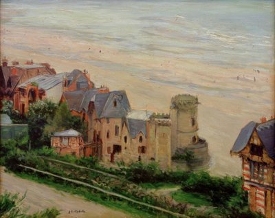 Trouville, la plage et les villas von Gustave Caillebotte