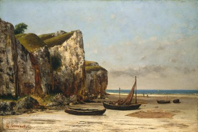 Strand in der Normandie, ca. 1872-1875 von Gustave Courbet