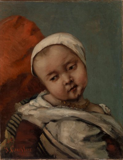 Kopf eines Babys von Gustave Courbet