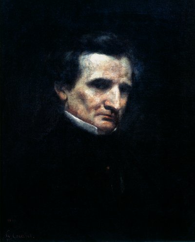 Hector Berlioz, französischer romantischer Komponist, 1850 von Gustave Courbet