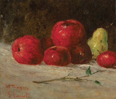 Stillleben, Äpfel und Birnen, 1871 von Gustave Courbet