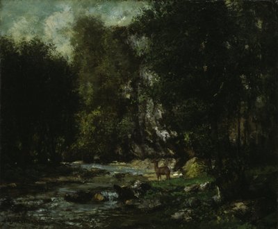 Der Bach von Les Puits-Noir von Gustave Courbet