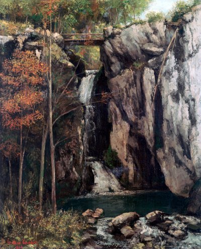 Der Abgrund bei Conches, 1864 von Gustave Courbet